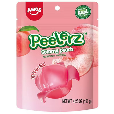 AMOS Peach Peelerz Gummy - 4.25oz | Target
