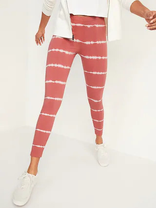 Mid-Rise Printed Jersey Leggings for Women | Old Navy (US)
