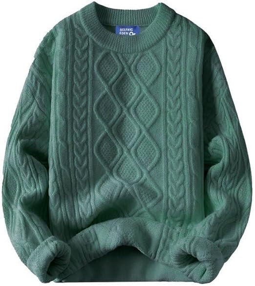 Aelfric Eden Oversized Sweater 90s Vintage Cable Knit Long Sleeve Women Heavy Crewneck Pullover | Amazon (US)