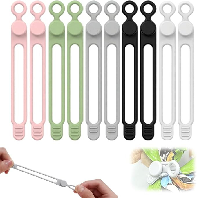 Cord Cable Organizer,2026 Upgrade Silicone Cable Ties,Cable Management Headphone Organizers,Reusa... | Amazon (US)