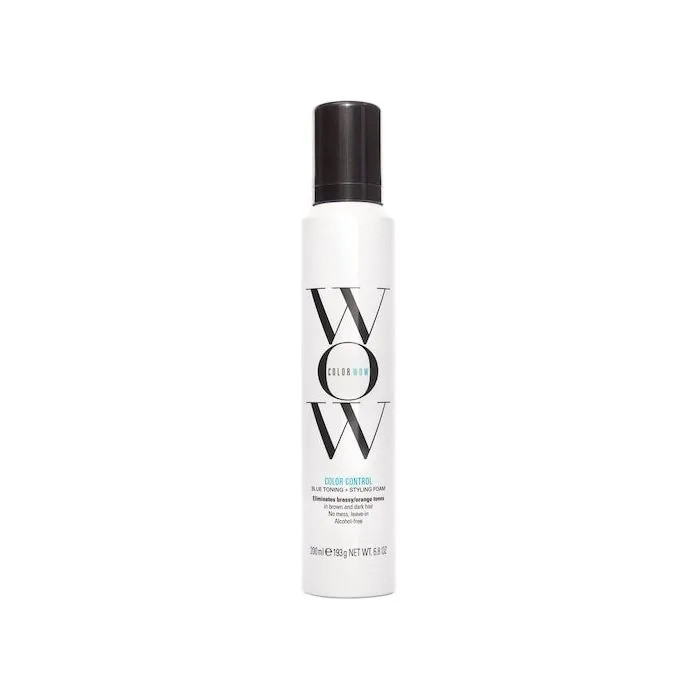 Color Wow Color Control Blue Toning + Styling Foam 6.8 oz (Disc) | Beauty Plus Salon