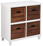 Urban Designs Two-Tone 4-Drawer Storage Chest | Amazon (US)