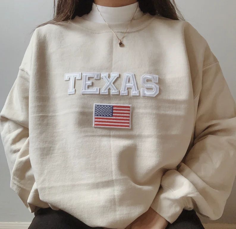 Unisex Texas Sweatshirt  Texas Crewneck  Texas Sweater  | Etsy | Etsy (US)