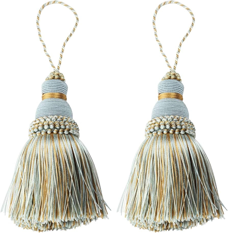Fenghuangwu Colorful Tassel Key Tassel DIY Accessories for Curtain and Home Decoration-Mix blue-2... | Amazon (US)