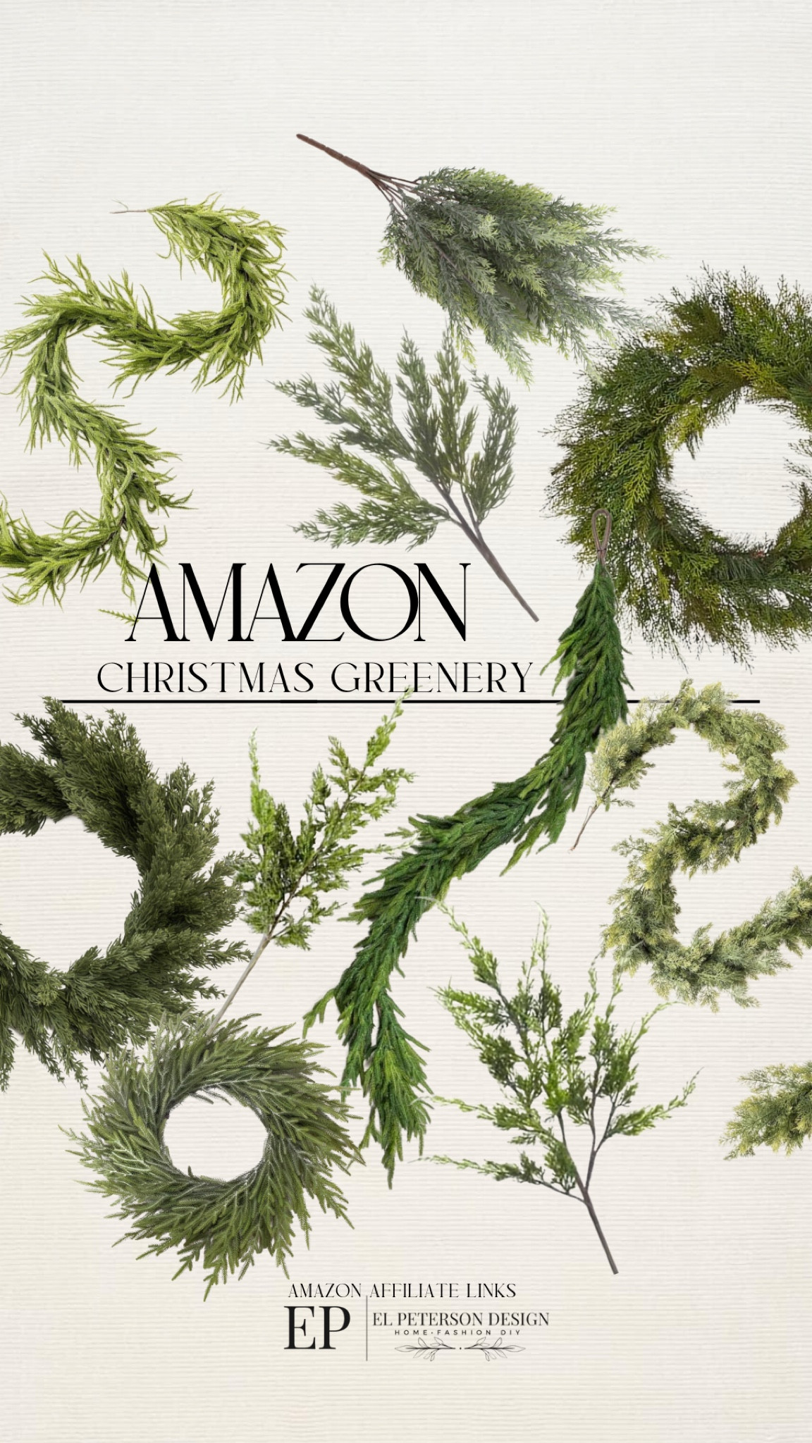 Wreaths
Garland
Winter stems 

#LTKHome