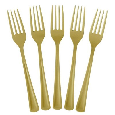 Heavy Duty Gold Plastic Forks - 100 Ct. | Target