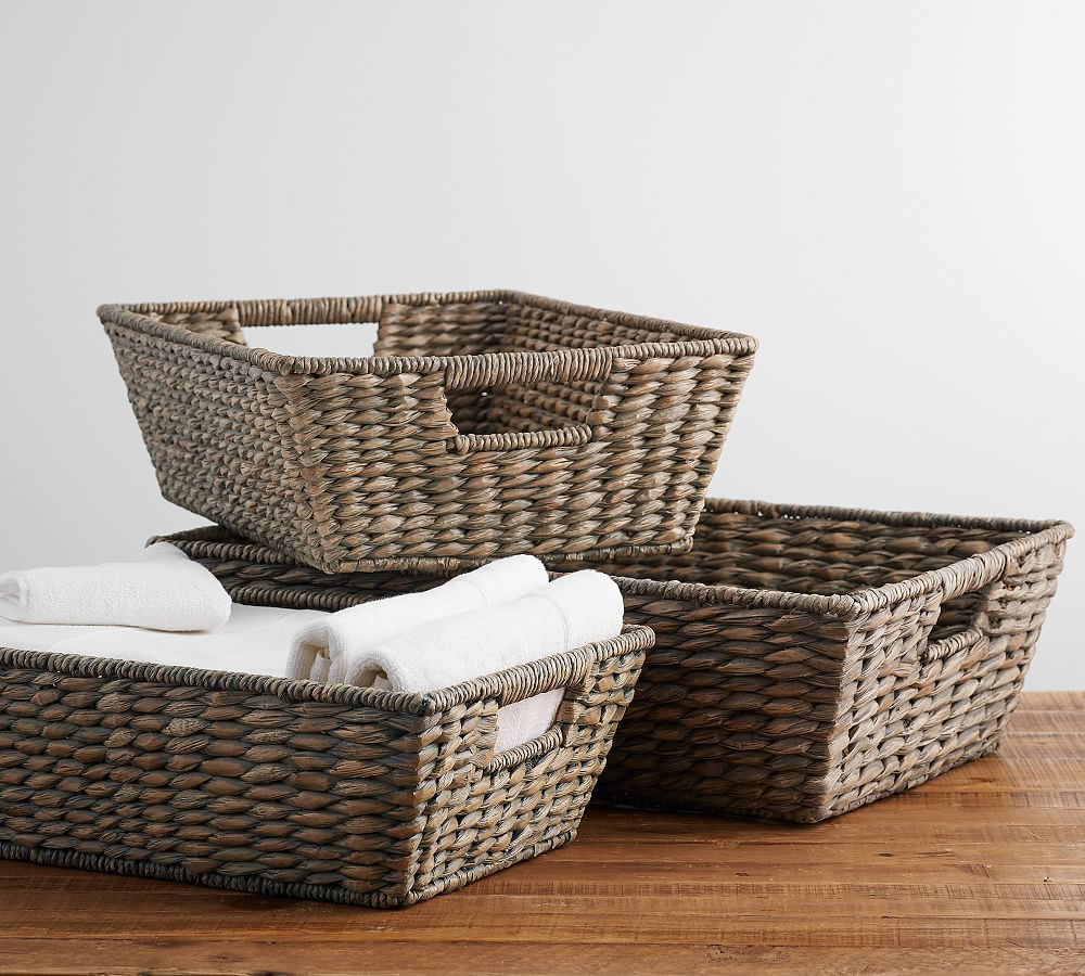 Charleston Handwoven Seagrass Underbed Basket | Pottery Barn (US)