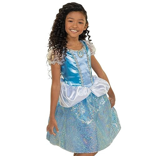 Disney Princess Cinderella Dress Costume for Girls, Perfect for Party, Halloween Or Pretend Play Dress Up Child Size 4-6X | Amazon (US)