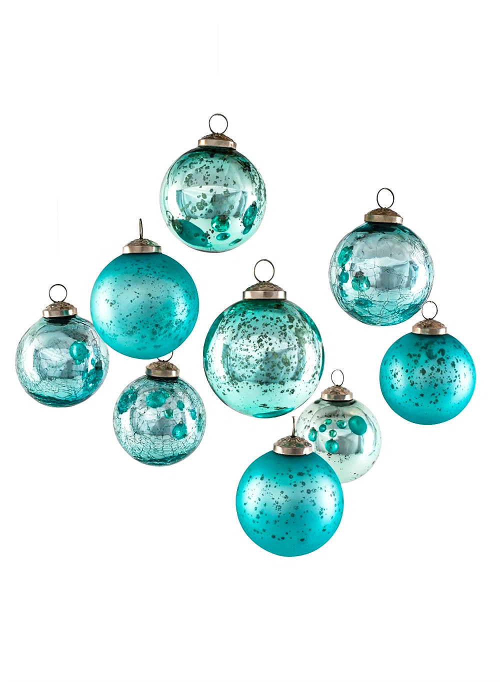The Holiday Aisle® 9 Pieces Glass Vintage Ball Ornament Set & Reviews | Wayfair | Wayfair North America
