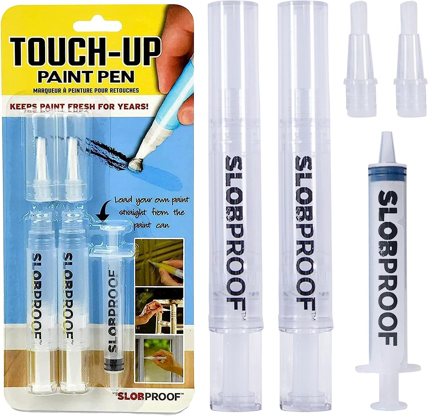 Slobproof Refillable Touch-Up Paint Pen – Mess-Free Wall Repair Tool, Easy Twist Control, Preci... | Amazon (US)