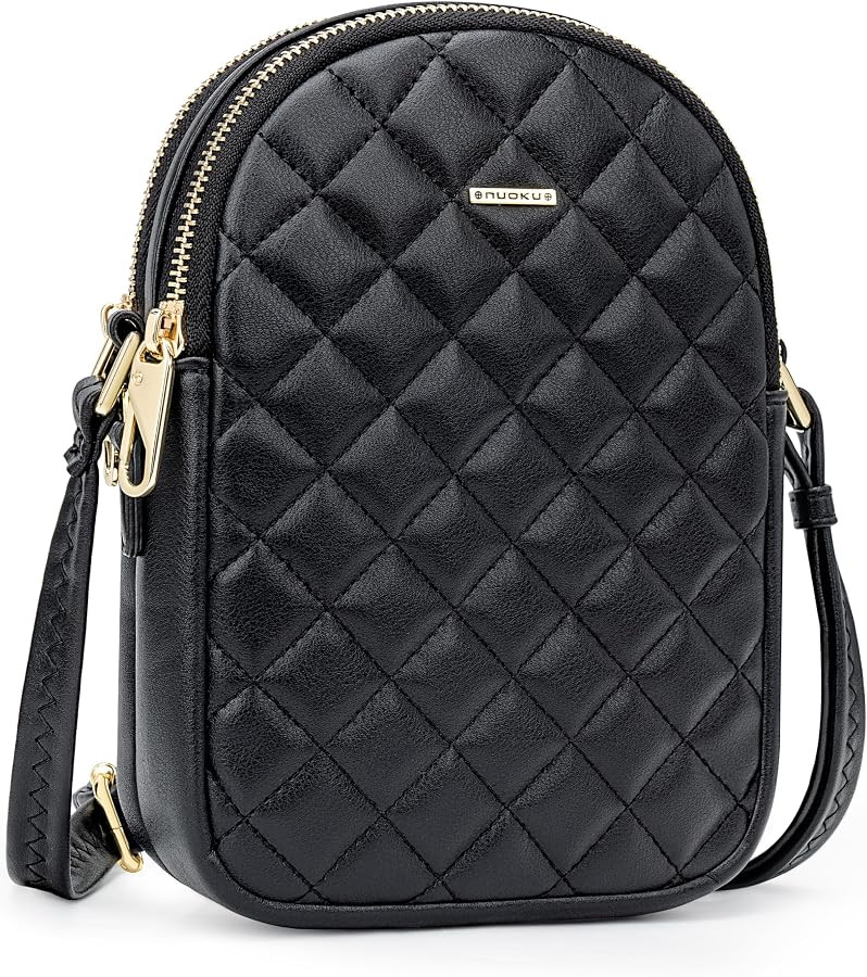 Quilted Crossbody Bag for Women, Small Lightweight Purse | Amazon (US)