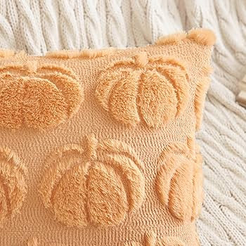 MIULEE Fall Throw Pillow Covers 18 x 18 Decorative Pumpkin Pattern Pillow Covers Soft Plush Faux ... | Amazon (US)