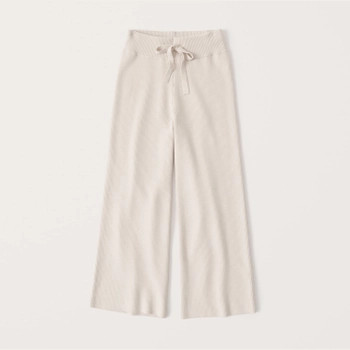 Wide Leg Sweater Pants | Abercrombie & Fitch (US)