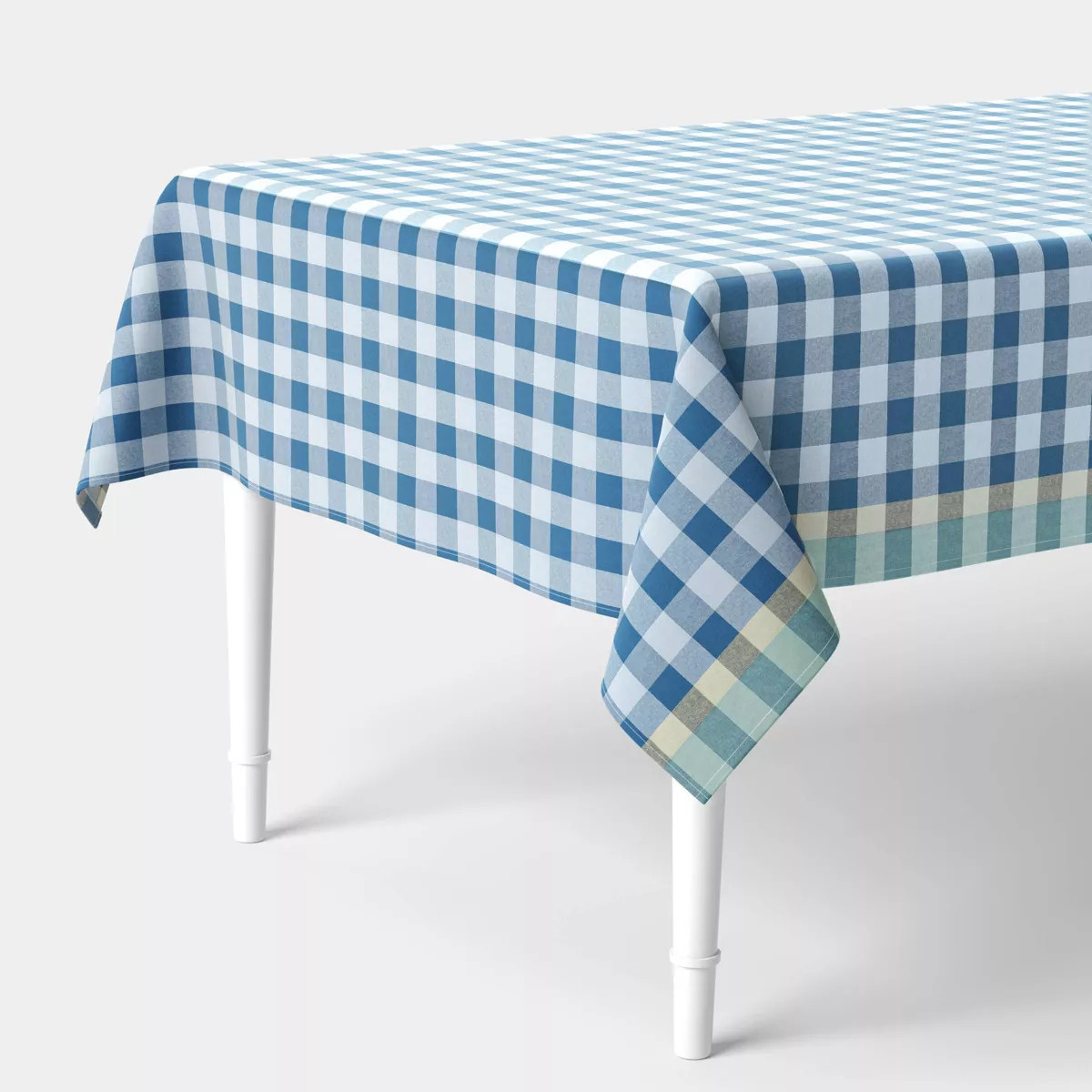104"x60" Checked Tablecloth Blue - Room Essentials™ | Target