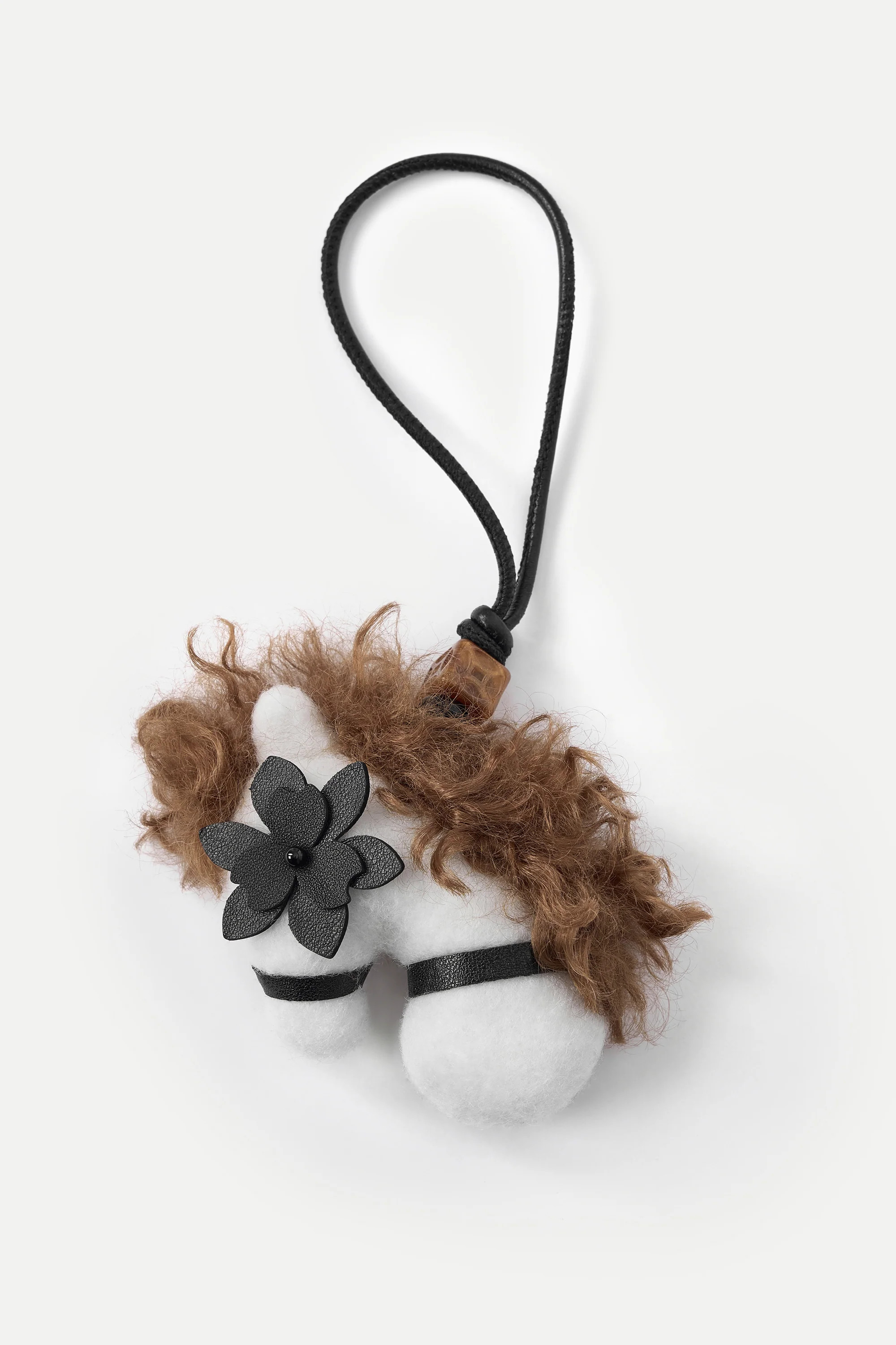 Sita Pony Bag Charm in Wool Felt and Leather | Fabrique
