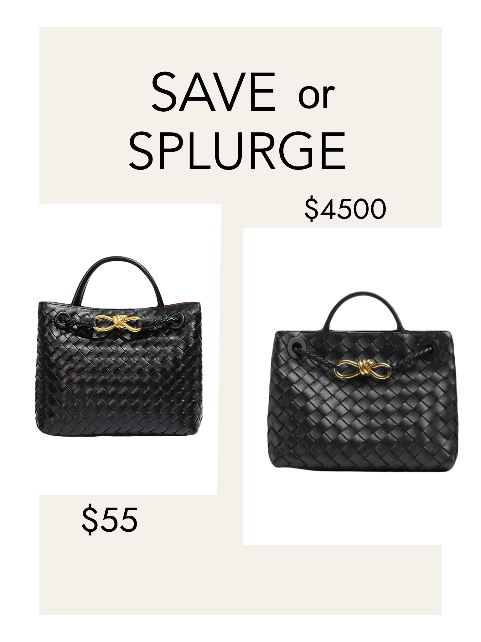Save or Splurge on designer handbags

#LTKStyleTip #LTKFindsUnder100 #LTKItBag