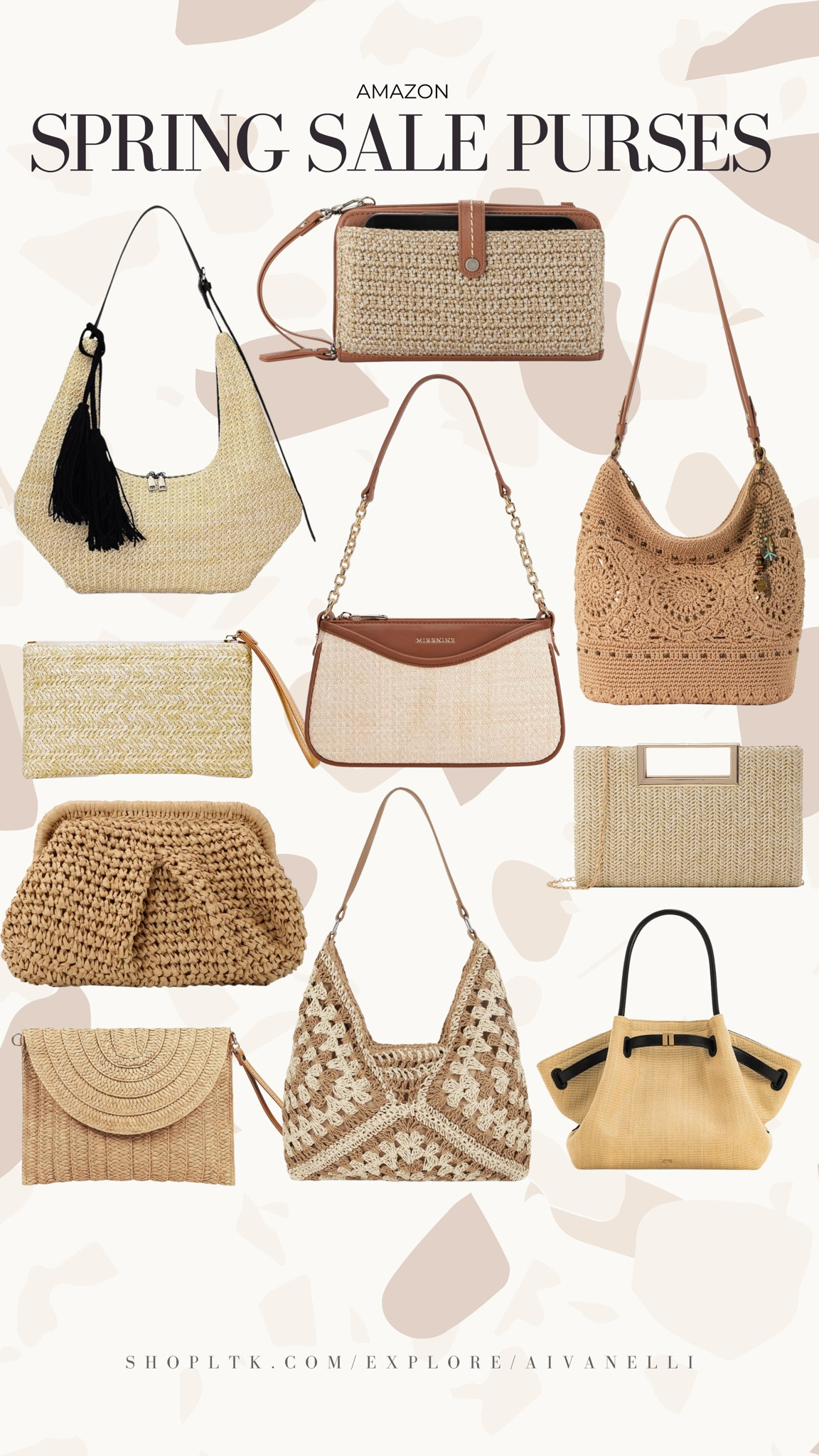 Amazon spring sale purses

woven straw crossbody bag
raffia shoulder purse summer style
lightweight canvas tote everyday carry
mini wicker handbag beach outfit
neutral leather crossbody summer outfit
colorful beaded clutch vacation look
clear stadium bag summer events
nylon sporty belt bag casual outfit
oversized slouchy tote beach day essentials

#LTKSaleAlert #LTKSeasonal