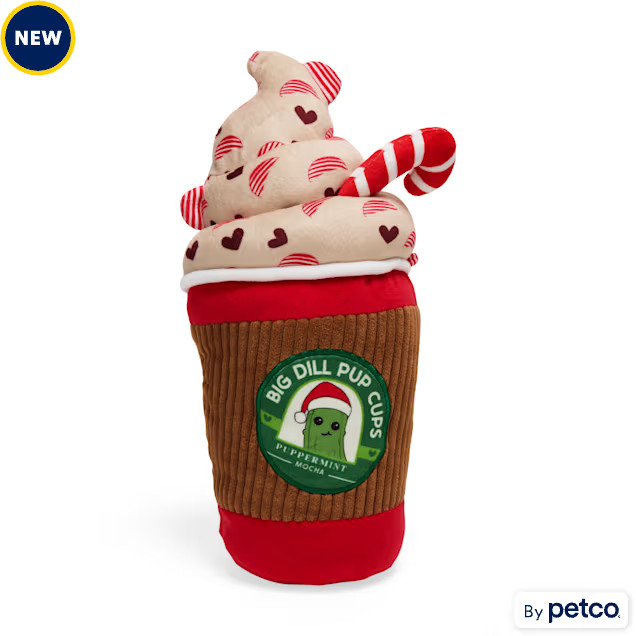 Merry Makings Peppermint Latte Plush Dog Toy, Large | Petco