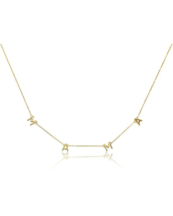 Benevolence LA Mama Necklace Dainty Necklace, 14k Gold Dipped Necklaces For Women, Gifts for Mom ... | Amazon (US)