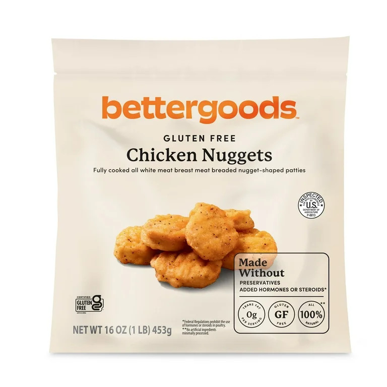 bettergoods Gluten Free Chicken Nuggets, 16 oz | Walmart (US)