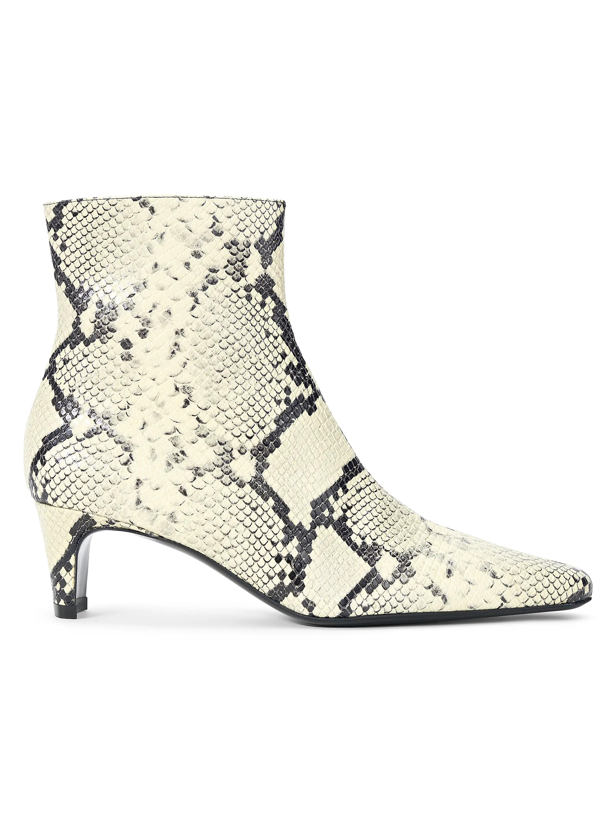 Wally 55MM Snake-Embossed Leather Ankle Boots | Saks Fifth Avenue