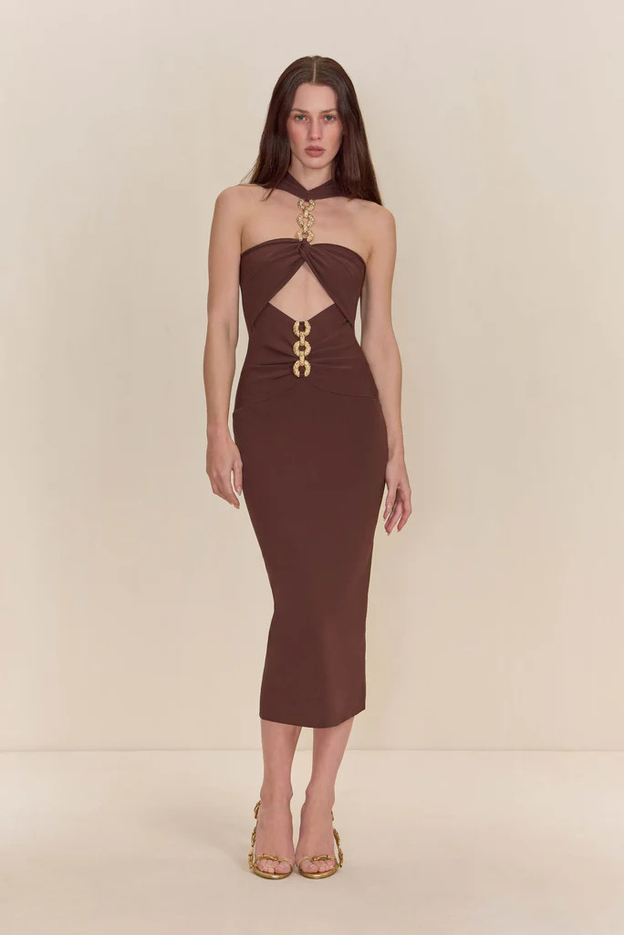 CRISTOS KNIT DRESS - JAVA | Cult Gaia - US