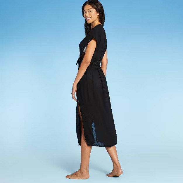 Women's Tie-Front Midi Cover Up Duster - Kona Sol™ | Target