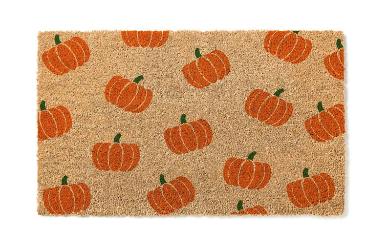 Pumpkin Pattern Door Mat  Fall Doormat  Welcome Mat  Cute - Etsy | Etsy (US)