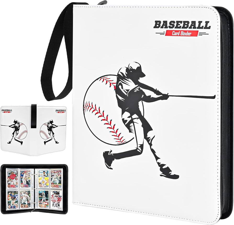ProCase 4-Pocket Baseball Card Binder Fits 440 Cards, Sport Trading Card Album Book with 55 Sleev... | Amazon (US)