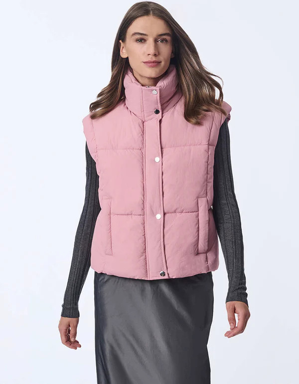 Vortex Snap Puffer Vest | Bernardo Fashions
