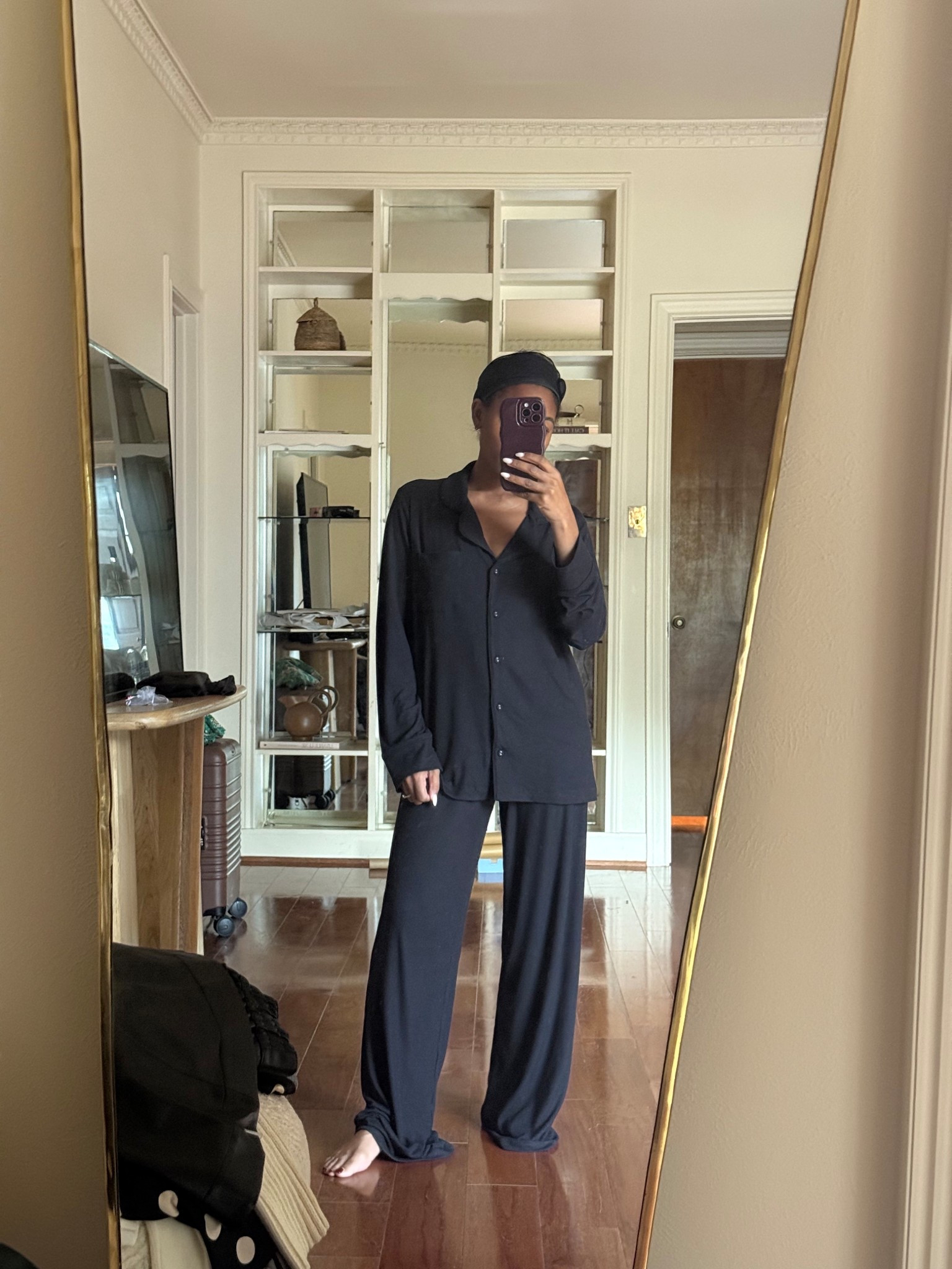 Black ribbed lounge pajama set - the perfect set to work from home in 

#LTKootd #LTKmomlife #LTKselfcare