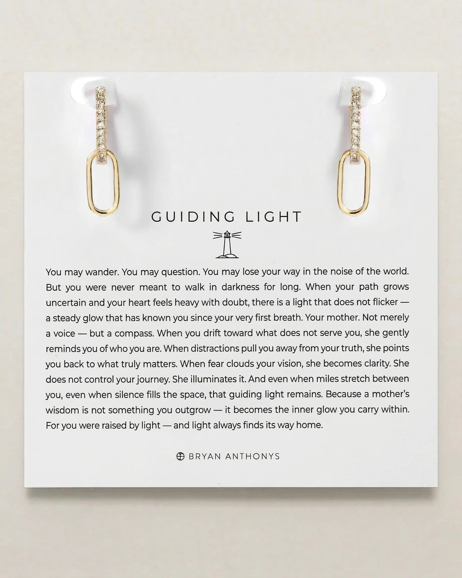 Guiding Light Link Earrings | Bryan Anthonys