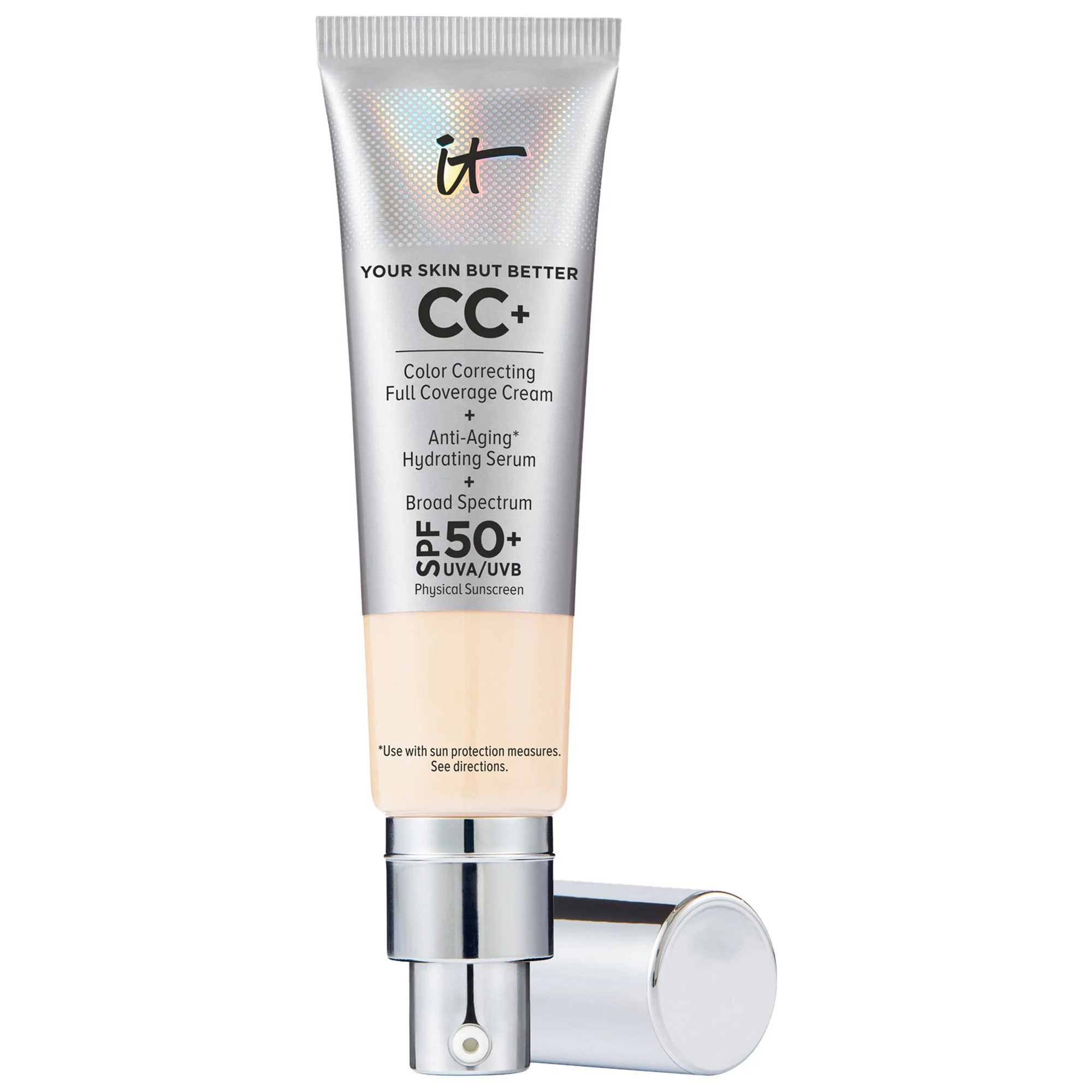 IT Cosmetics CC+ Cream Full Coverage Color Correcting Foundation with SPF 50+ Fair 1.08 oz/ 32 mL | Sephora (US)