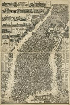 The City of New York Map, 1879 | Allposters.com