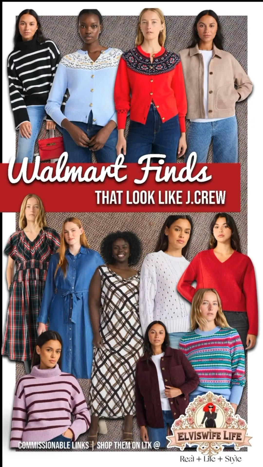 These picks look straight out of J.Crew’s catalog, but you’ll find them all at Walmart! If you’ve ever wished that J.Crew’s catalog was more budget friendly, these arrivals are your chance! 🎄

Walmart just added new arrivals that look like they’re straight from a J.Crew catalog: jeweled knits, plaid midi dresses, fair isle cardigans, cozy sweaters, denim dresses, barn jackets, and beautiful textures that feel luxe without the markup. Walmart is clearly in their J.Crew era, and once word spreads these finds will be a holiday memory! 

Grab your size ⬇️ before these deals hit everyone’s feeds.



#ltkmidsize #ltkplussize Walmart, fashion, holiday outfits, preppy style, J.Crew look for less, affordable, holiday style, winter outfits, designer look for less, holiday outfit ideas, Walmart, new arrivals, J.Crew inspired, affordable, preppy style, designer looks for less, J.Crew style, look for less

#LTKSeasonal #LTKFindsUnder50 #LTKWorkwear
