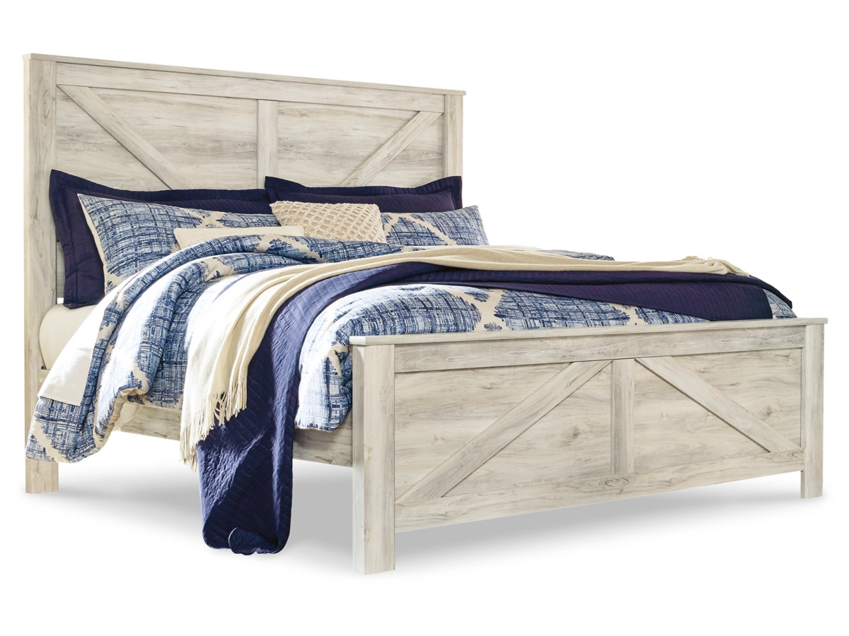 Bellaby King Crossbuck Panel Bed with Dresser | Ashley Homestore