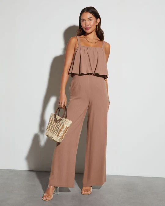 Itzel Fitted Waist Jumpsuit | VICI Collection