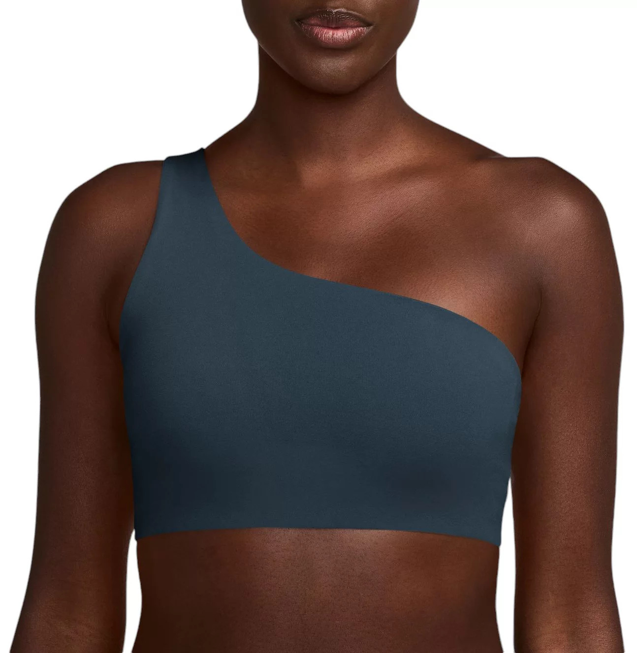 Nike Women's Zenvy Asymmetrical Light-Support Padded Sports Bra, XXL, Armory Navy | DICK'S Sporting Goods