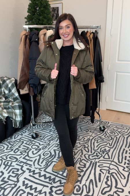 The outdoorsy girl outfit for winter. This parka is so insanely warm and cozy. Paired with a sweater, skinny jeans and hiking boots for a warm winter look. Abercrombie coats are 25% off right now. 

#LTKsalealert #LTKmidsize #LTKstyletip
