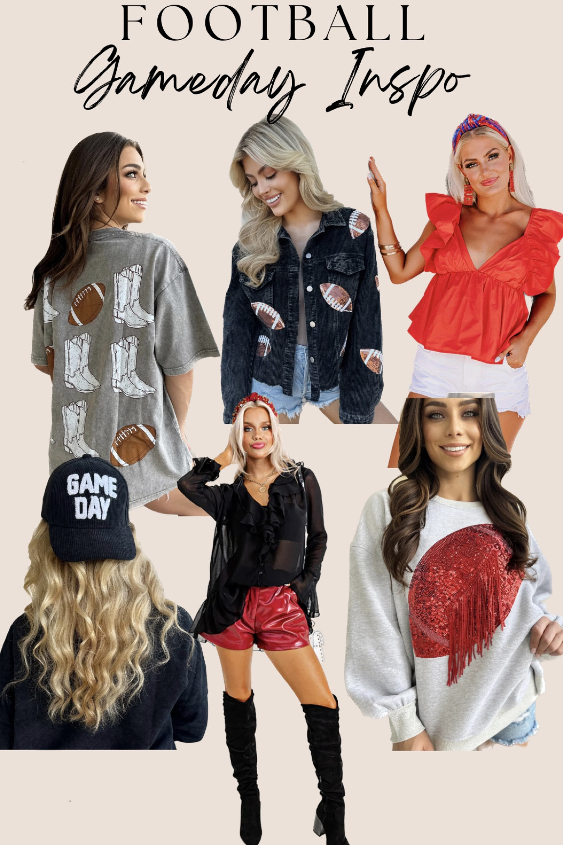 Saturday plans anyone? 🏈 
With this cooler weather coming I am loving some of these pieces! ❤️

#football #gamedayoutfits #gameday 

#LTKSeasonal #LTKfindsunder100 #LTKparties