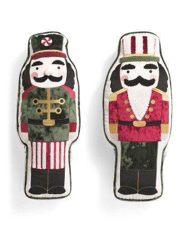 2pk 8x20 Sweet Nutcracker Pals Pillows | TJ Maxx
