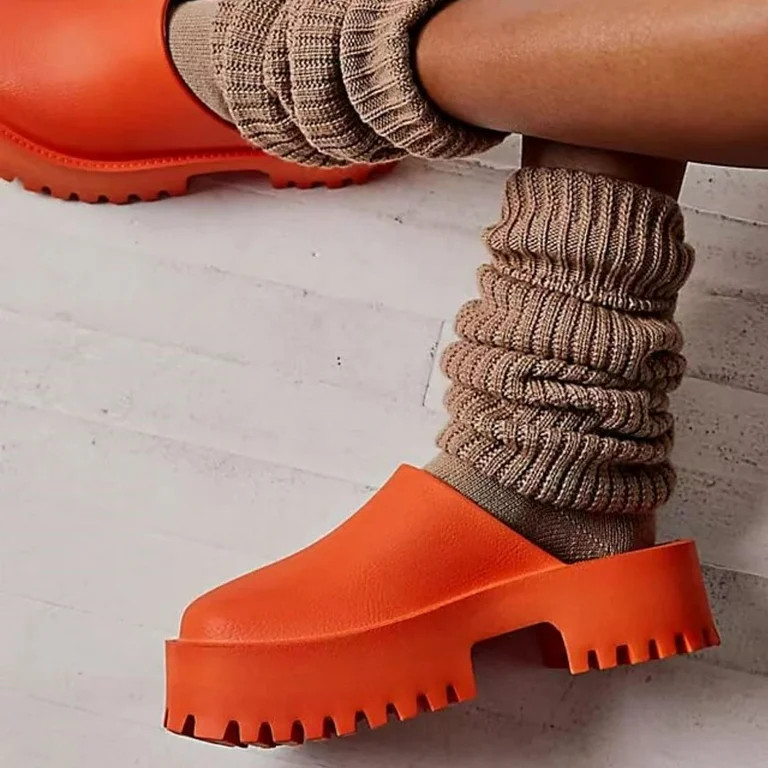 Women Arch Support Clogs Platform Thick Soled Slippers, Slip On Clogs Casual Non Slip Lazy Waterp... | Walmart (US)