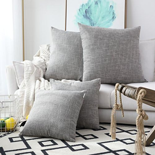 Kevin Textile Decorative Linen Throw Pillow Covers Cushion Case New 2 Tone Star Pillowcase Decora... | Amazon (US)