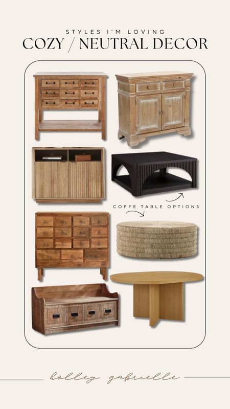 I cannot get enough of these neutral home pieces I keep finding 🤎 so GOOD! & several price ranges!

Birch lane / wayfair finds / Walmart / Ashley furniture / console table / coffee table / Holley Gabrielle / bench / home decor 

#LTKstyletip #LTKSeasonal #LTKhome