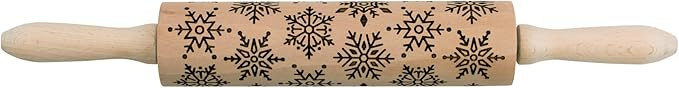 Mrs. Anderson’s Baking Embossing Rolling Pin, Snowflake Design, European Beechwood | Amazon (US)
