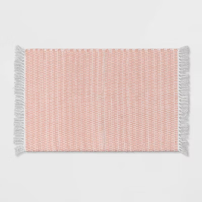 27"x45" Checkered Accent Rug Pink - Pillowfort™ | Target