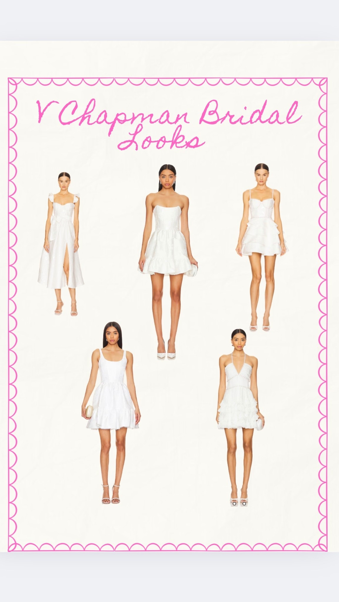 V Chapman Bridal Looks. Bridal shower. Wedding. Rehearsal Dinner Outfit. 

#LTKWedding #LTKSeasonal #LTKStyleTip