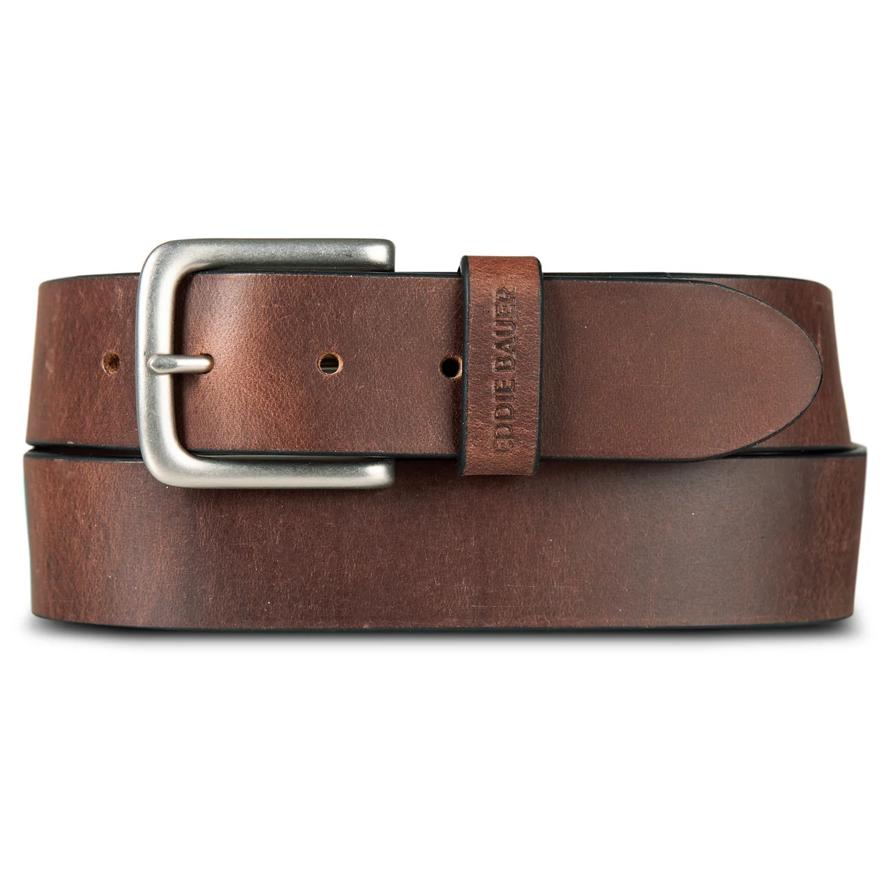 Eddie Bauer Men's Bridle Leather Belt with Nickel Finish Buckle | Eddie Bauer US & CA