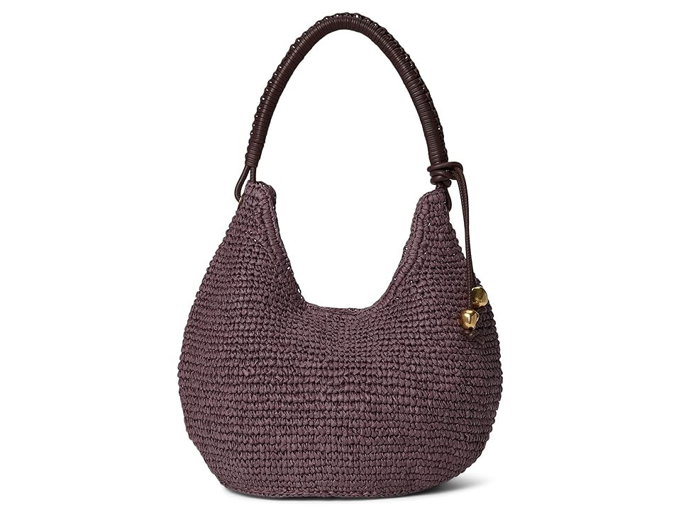Madewell The Camren Straw Bag Women's Handbags Chocolate Raisin, Leather | Zappos