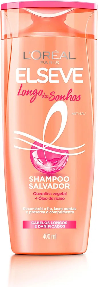 Shampoo L'Oréal Paris Elseve Longo dos Sonhos, 400ml | Amazon (BR)